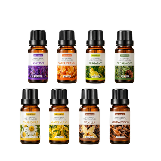 SlumberHush CalmDrop aromatherapy oils2: Lavender, Sweet Orange, Bergamot, Cedarwood, Chamomile, Ylang Ylang, Vanilla, Sandalwood.