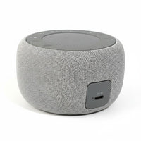 SlumberHush Pro Sleep Machine, grey fabric, portable sound machine with top controls and DC input.