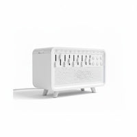 SlumberHush SoundCore white humidifier and sound machine with sliders and buttons for sleep sounds and timers.